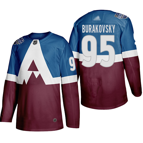 Men Adidas Colorado Avalanche #95 Andre Burakovsky Men 2020 Stadium Series Burgundy Stitched NHL Jersey->colorado avalanche->NHL Jersey
